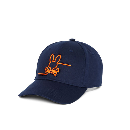 Chester Embroidered Baseball Cap Navy - Psycho Bunny