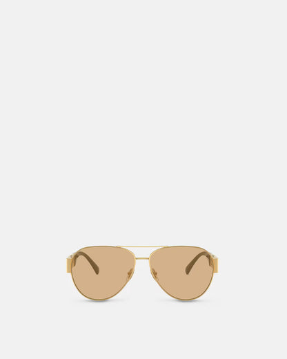 Greca Pilot Sunglasses Gold - Versace