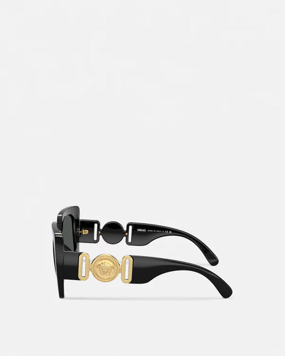 Medusa Biggie Maxi Sunglasses Black - Versace