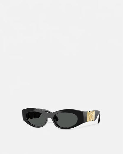 Medusa Biggie Cat-Eye Sunglasses Black/Gold - Versace