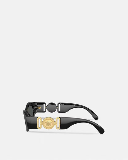 Medusa Biggie Cat-Eye Sunglasses Black/Gold - Versace