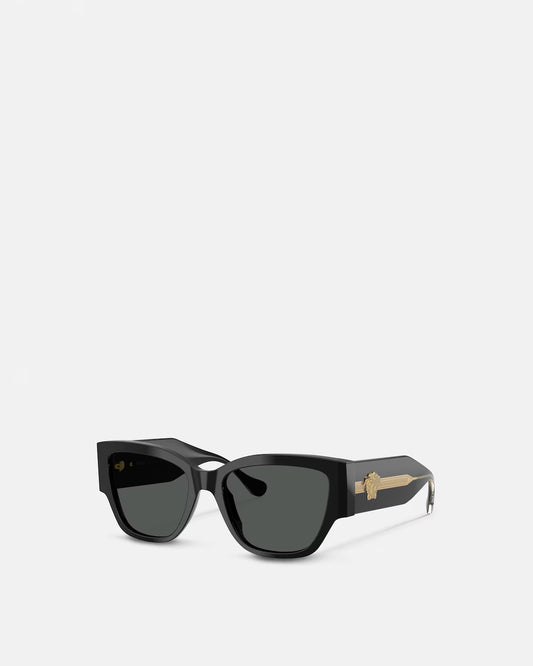 Medusa Focus Cat-Eye Sunglasses Black - Versace