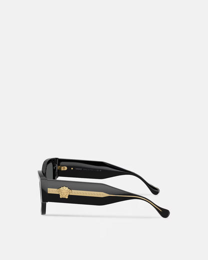 Medusa Focus Cat-Eye Sunglasses Black - Versace