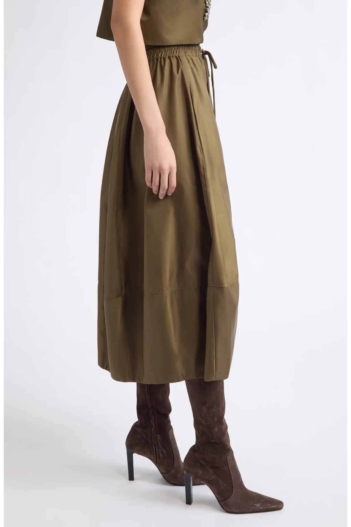 Sirani Skirt Dark Olive - Cinq à Sept