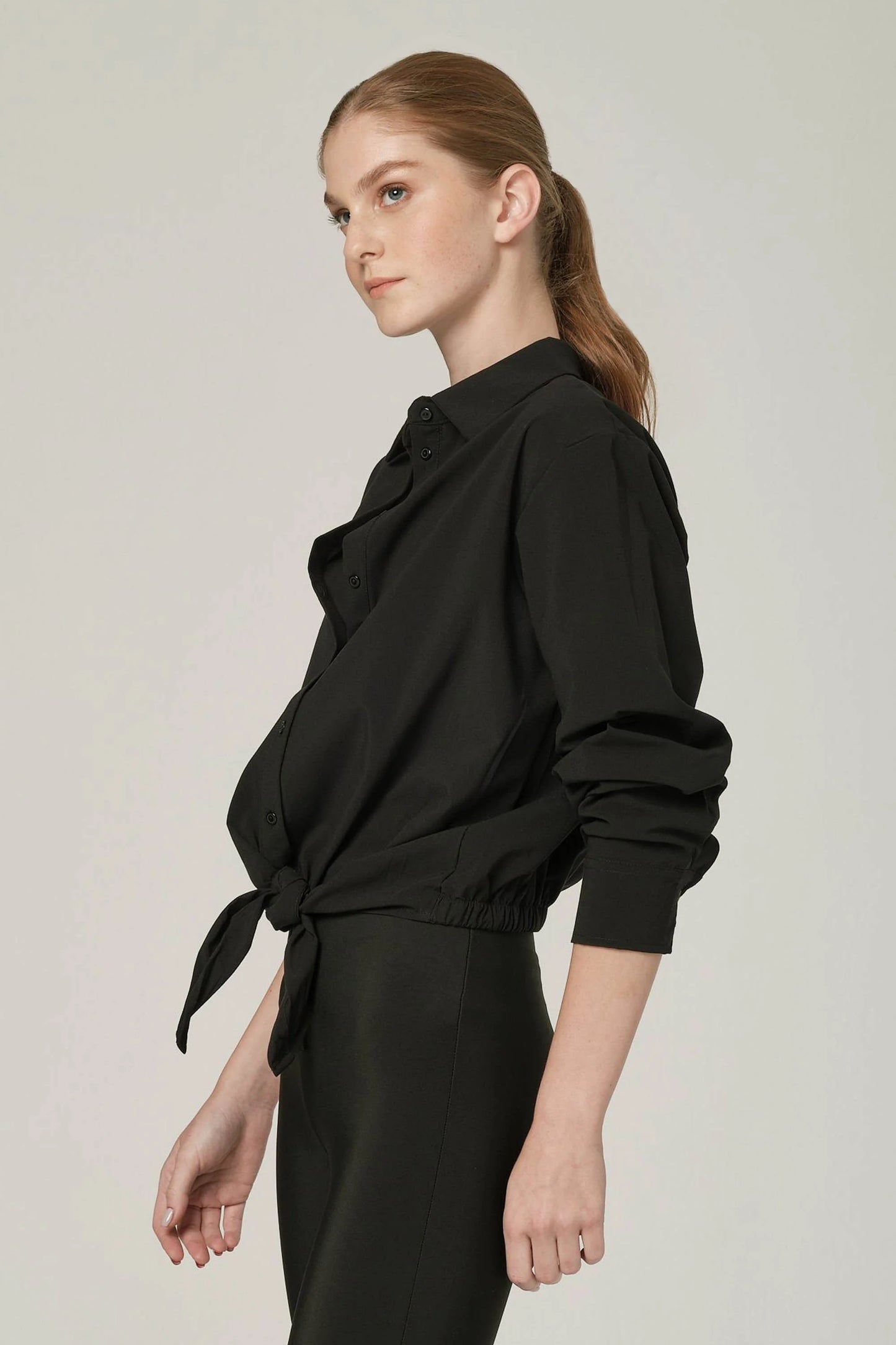 Black Tie Shirt Black - 925 FIT