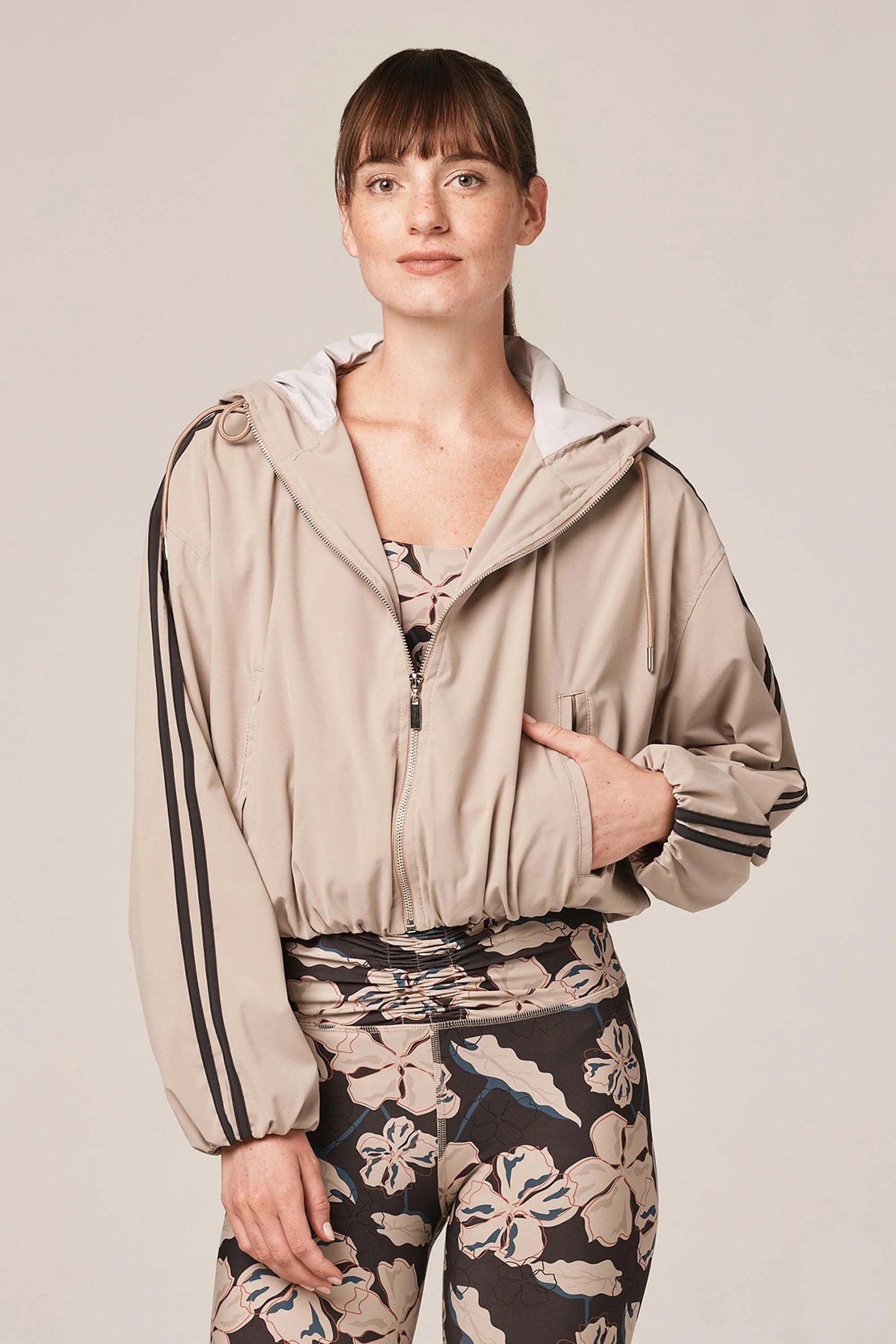 Add Venture Jacket Oatmeal Stripe - 925 FIT