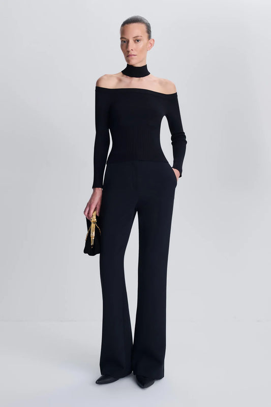 Lila Off Shoulder Top Black - Simkhai