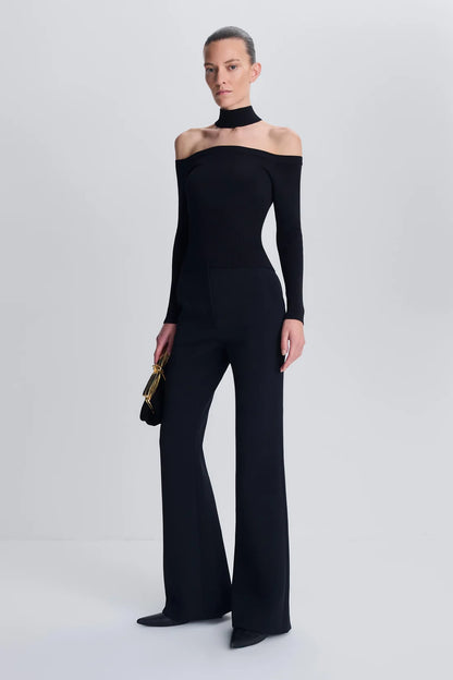 Lila Off Shoulder Top Black - Simkhai