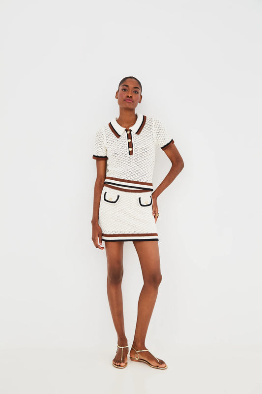 Netti Skirt Crochet Awning Knit - Cara Cara