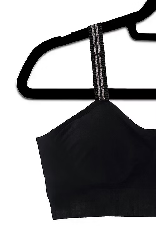 Black Bra Ruffle - Strap-Its