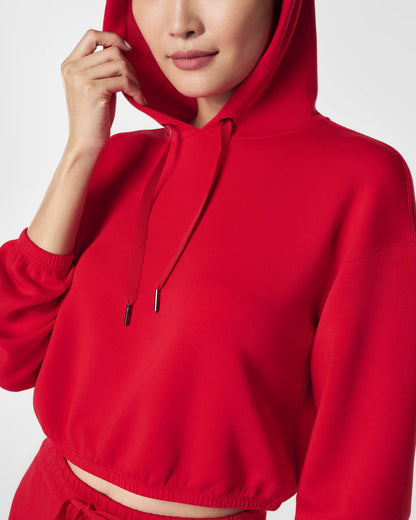 Airessentials Cropped Hoodie Red - SPANX