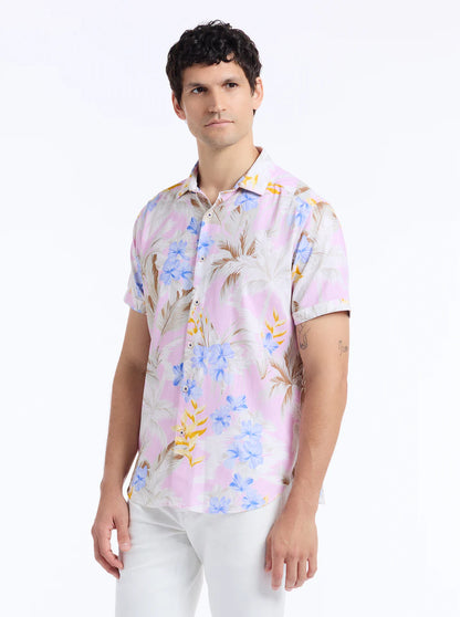 Fletcher Short Sleeve Button Down Shirt Multi - Robert Graham