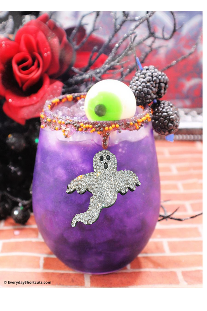 Ghost Jeweled Stemless Wine Glass - The Queens Jewels