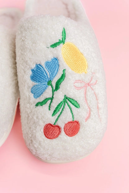 Fruit Cocktail Plush Slippers - Rock Paper Scissors