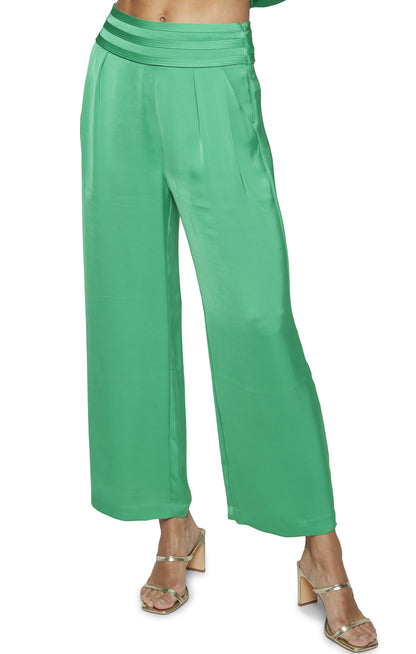 Joss Cropped Wide Leg Pant Bright Palm - Ramy Brook