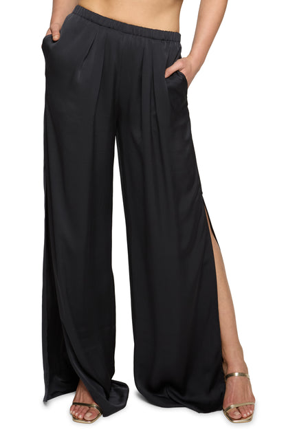 Jolie Wide Leg Pant Black - Ramy Brook