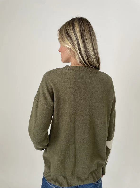 Lex Sweater Olive - Six Fifty Clothing