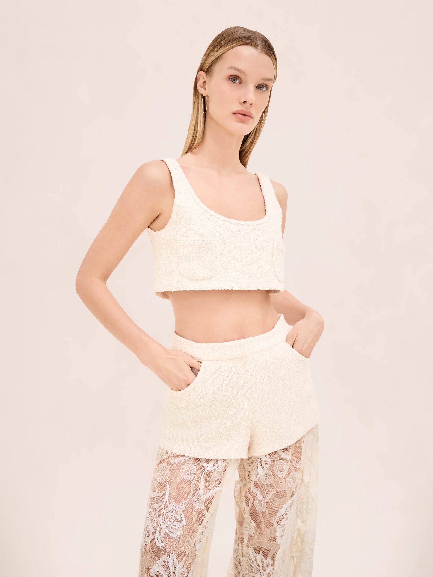 Corelle Pants Ivory - Alexis