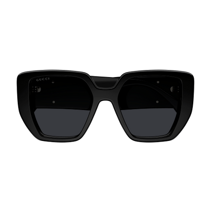 Womens Oversized Square Sunglasses Black - Gucci