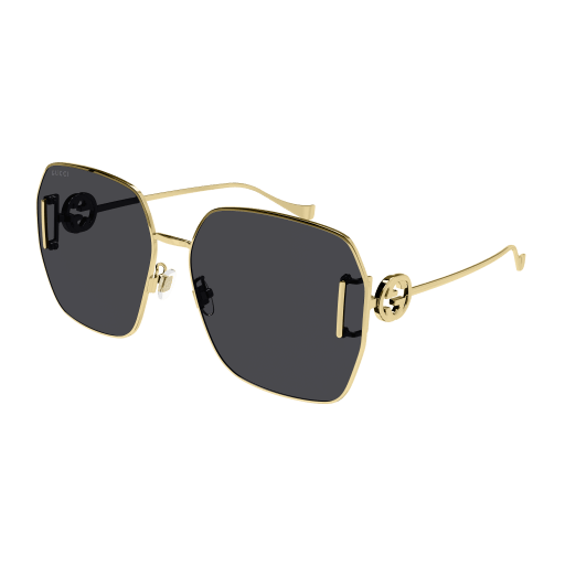 Womens Metal Sunglasses Gold - Gucci