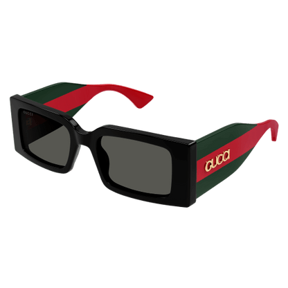 Women's Rectangular Frame Sunglasses Black - Gucci