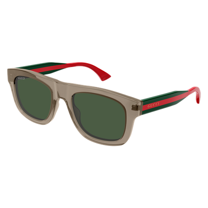 Square Sunglasses Brown/Green - Gucci