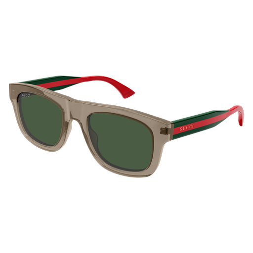 Square Sunglasses Brown/Green - Gucci
