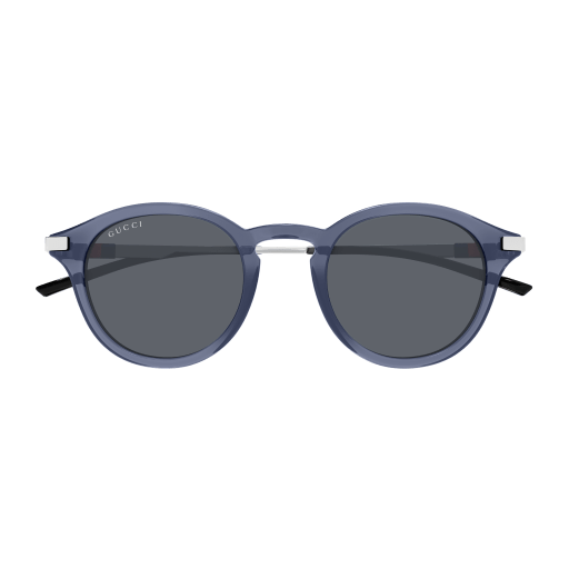 Mens Round Sunglasses Transparent Blue - Gucci