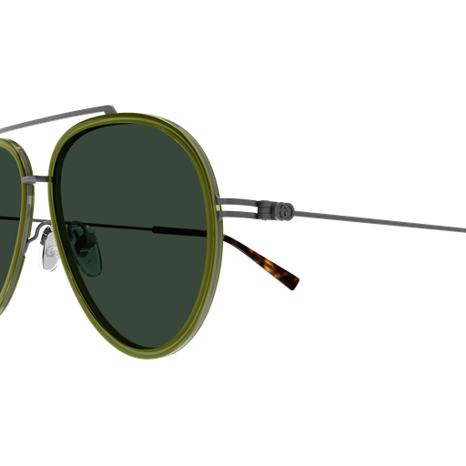 Aviator Metal Sunglasses Green - Gucci