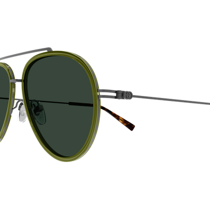 Aviator Metal Sunglasses Green - Gucci