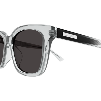 Square Sunglasses Transparent Grey - Gucci