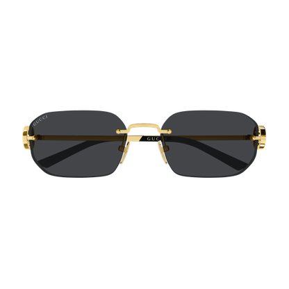 Frameless Metal Sunglasses Gold - Gucci