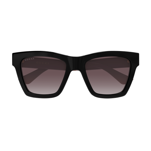Square Sunglasses Black/Burgundy - Gucci