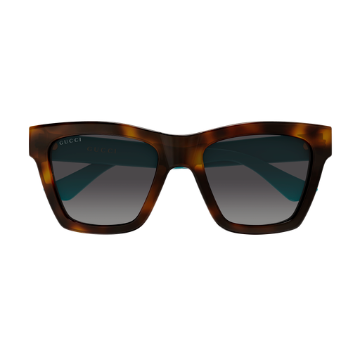 Square Sunglasses Havana/Blue - Gucci