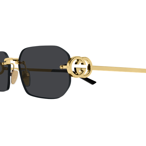 Frameless Metal Sunglasses Gold - Gucci