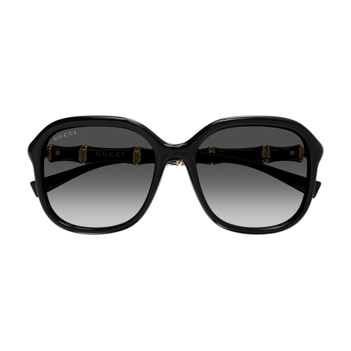 Square Bamboo Sunglasses Black - Gucci