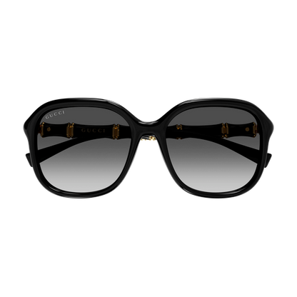 Square Bamboo Sunglasses Black - Gucci