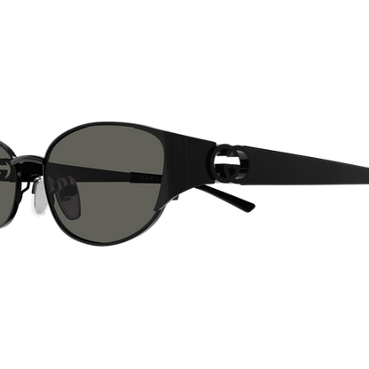 Oval Metal Sunglasses Gold - Gucci