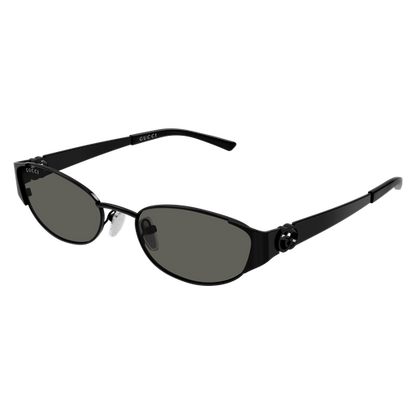 Oval Metal Sunglasses Gold - Gucci
