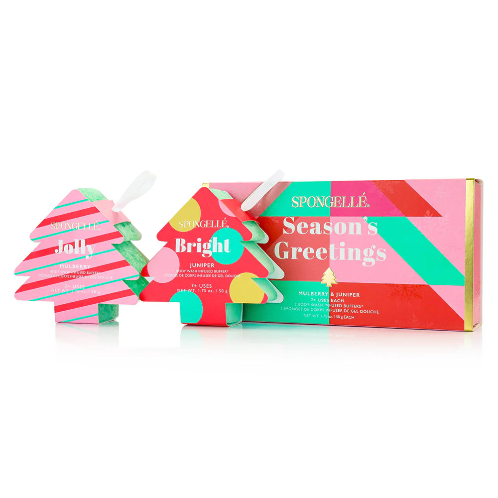 Season's Greetings | Holiday Tree Ornament Gift Set - Spongelle