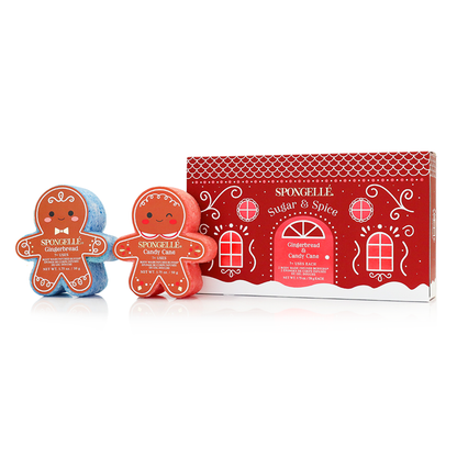 Sugar & Spice | Holiday Gingerbread Gift Set - Spongelle