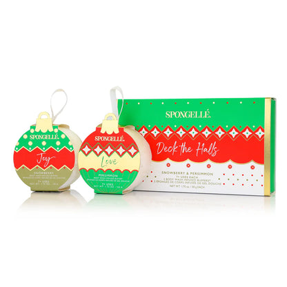 Deck The Halls | Holiday Ornament Gift Set - Spongelle