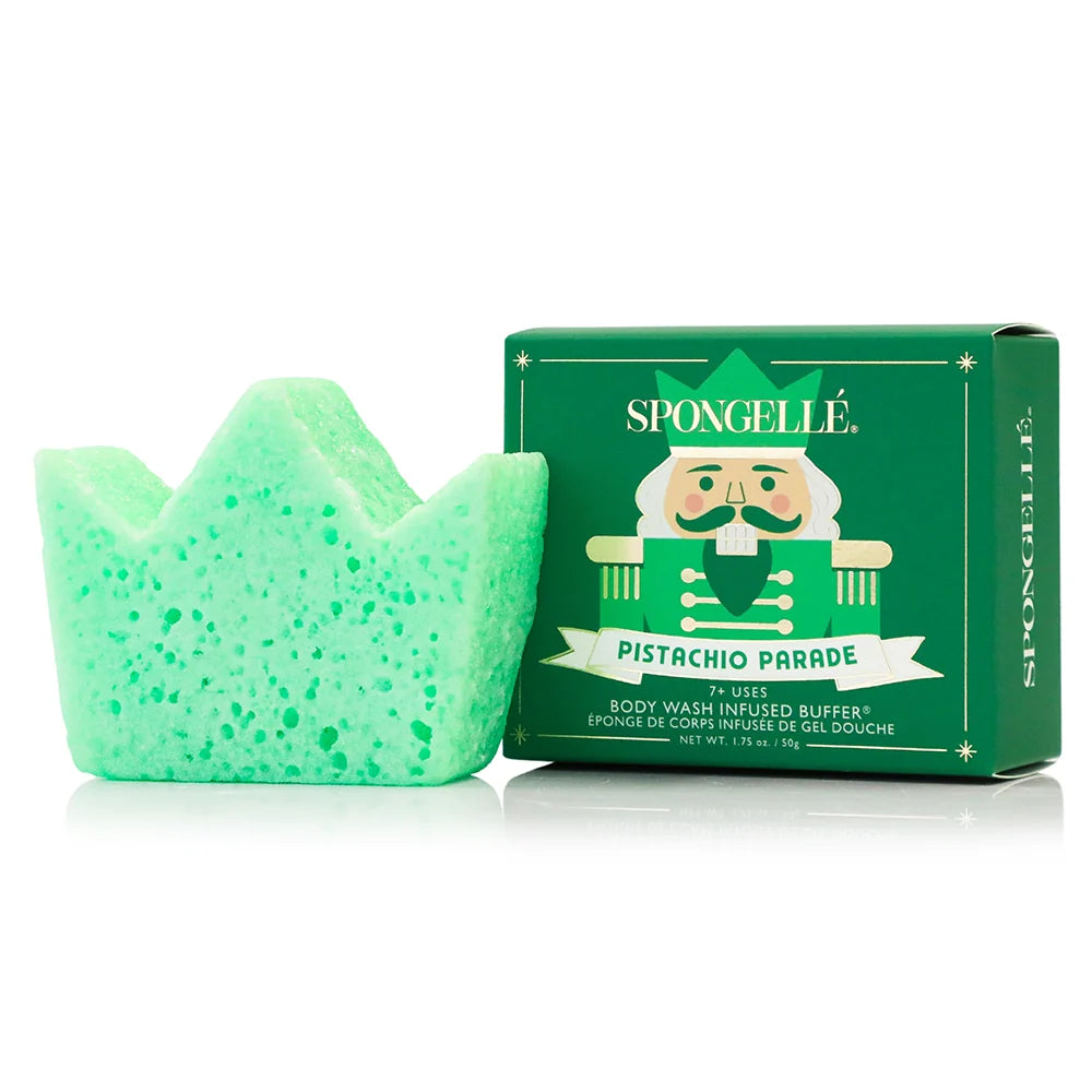 Pistachio Parade Body Buffer | Holiday Nutcracker - Spongelle