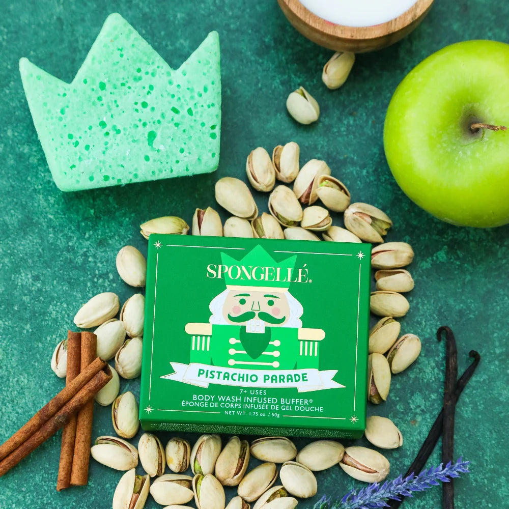 Pistachio Parade Body Buffer | Holiday Nutcracker - Spongelle