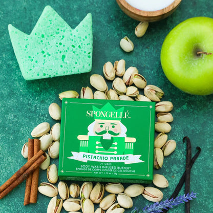 Pistachio Parade Body Buffer | Holiday Nutcracker - Spongelle