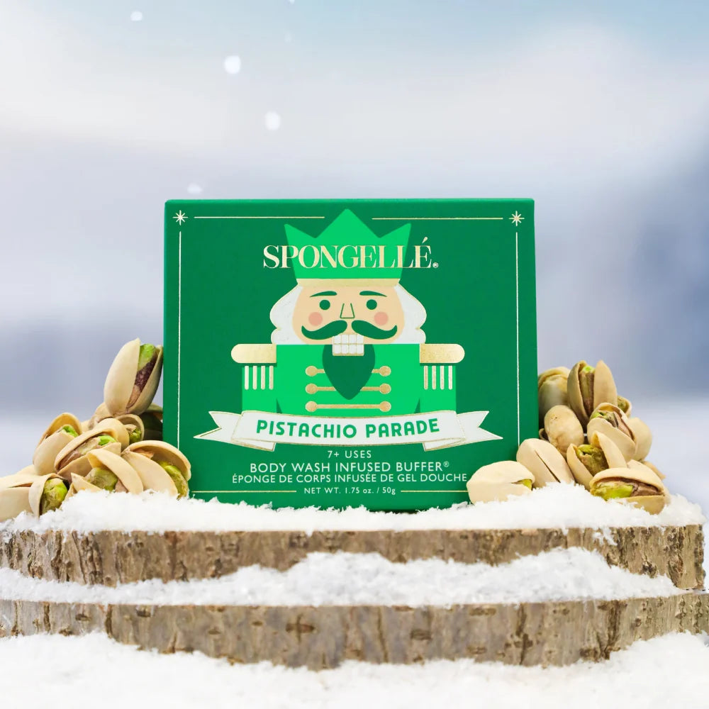 Pistachio Parade Body Buffer | Holiday Nutcracker - Spongelle