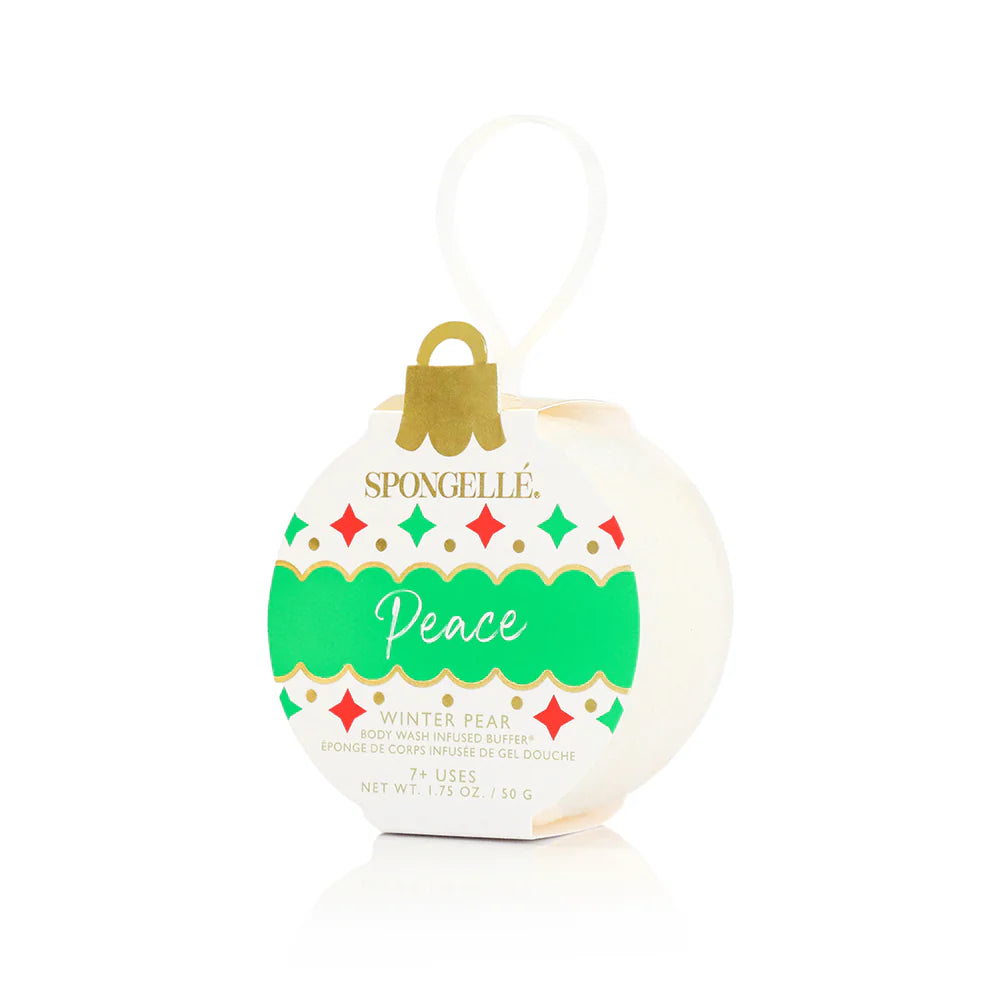 Peace | Winter Pear Holiday Ornament - Spongelle