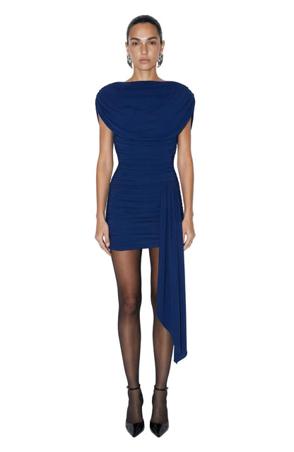 Brulee Dress Cobalt - Ronny Kobo