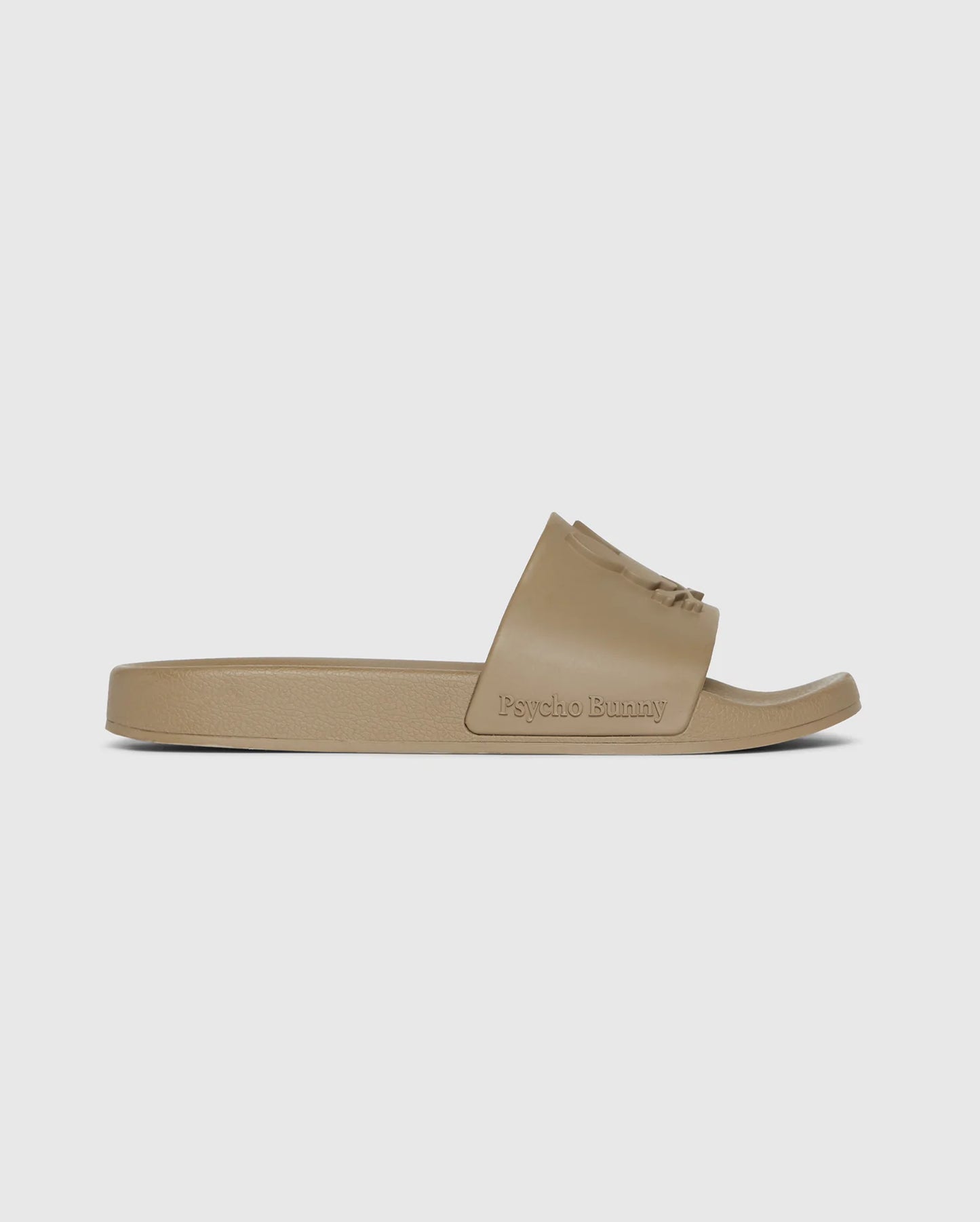 Mens Logo Slides Antique Taupe - Psycho Bunny