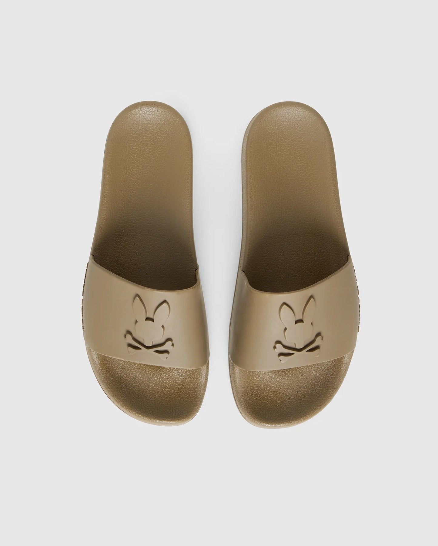 Mens Logo Slides Antique Taupe - Psycho Bunny